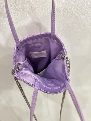 Borsetta Zara brillantini viola