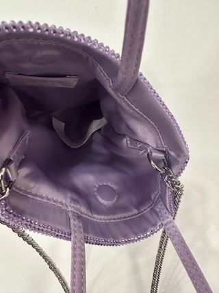 Borsetta Zara brillantini viola