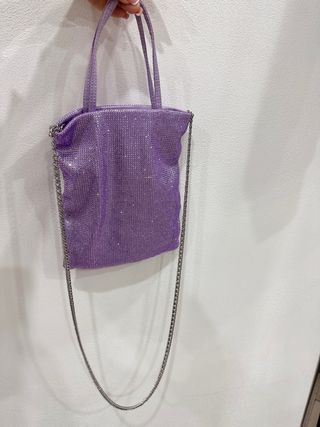 Borsetta Zara brillantini viola