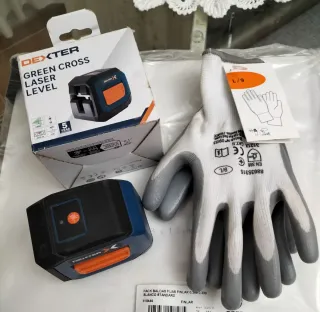 Nivel Láser Dexter Green Cross + Guantes Talla L
