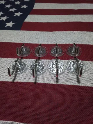 8 Ganchos Transparentes.
