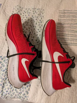 Zapatillas Nike Pegasus 37 Talla 44 Rojas y Negra