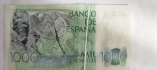 Error impresion Billete 1000 pesetas 1979