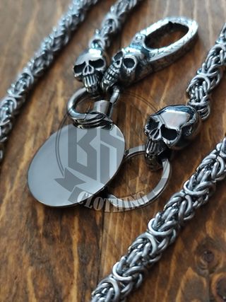 Catena Portafoglio Harley Davidson skull HD