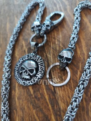 Catena Portafoglio Harley Davidson skull HD