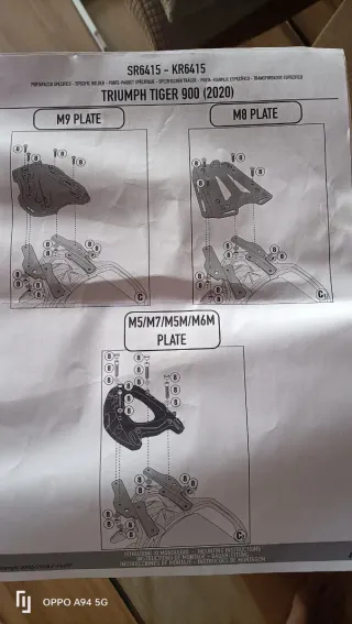 Soporte Givi Monokey Triumph Tiger 900