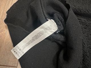 Top Zara negro manga larga