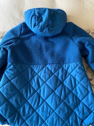 Plumas azul semi oversize