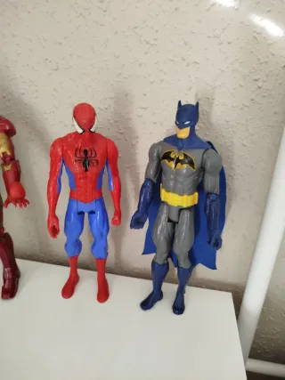 Lote 3 Muñecos Articulados Superhéroes