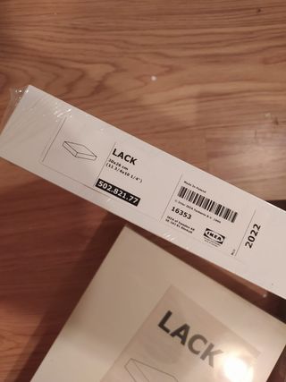 Estantes LACK IKEA Blanco/Negro