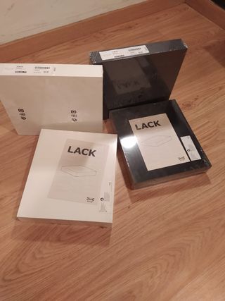 Estantes LACK IKEA Blanco/Negro