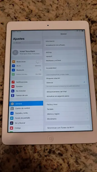 Apple iPad Air Plata/Negro