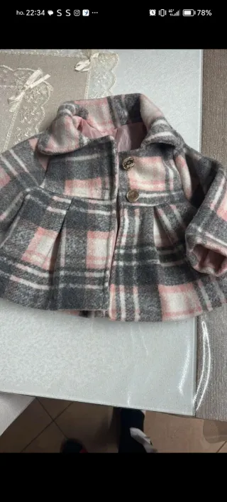 Cappottino bimba fantasia scozzese