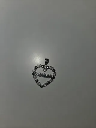 Colgante Plata Corazón Mamá