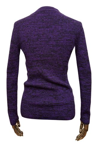 Cardigan Miu Miu Viola e Nero Taglia M