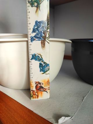 2 CONTENITORI + 1 COPERCHIO OVALI 28x23x14 cm  2 c