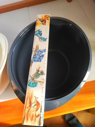 2 CONTENITORI + 1 COPERCHIO OVALI 28x23x14 cm  2 c