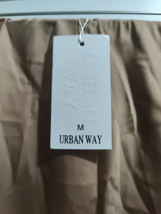 Falda larga satinada