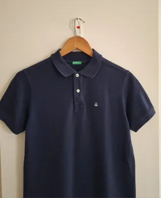 Polo slim fit algodão Benetton 13/14Anos
