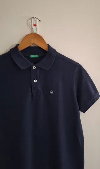 Polo slim fit algodão Benetton 13/14Anos