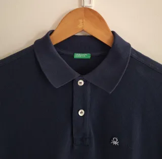 Polo slim fit algodão Benetton 13/14Anos
