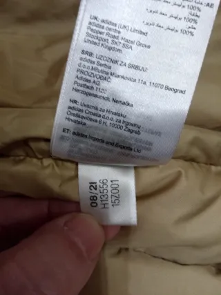 Plumífero Adidas Hombre Beige