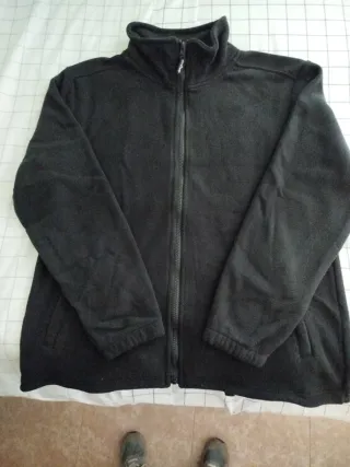 Polar Negra Unisex Cremallera