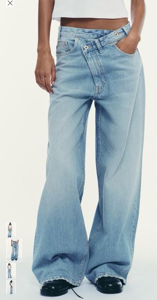 Jeans Zara Cruzados Wilde Leg  Talla 40