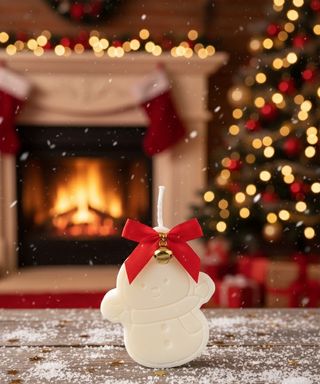 Vela Boneco de Neve | Vela Natal | Cera de Soja
