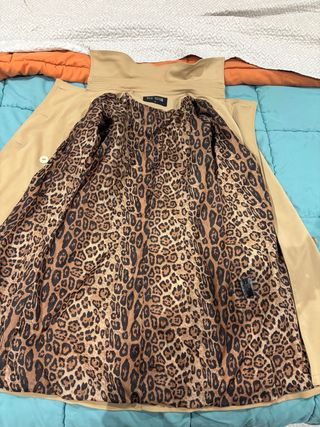 Gabardina Beige Elegante Blu Deise Talla M