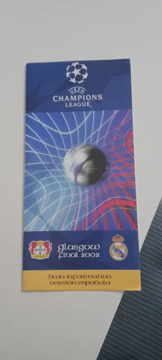 Real Madrid Folleto Final Champions League Glasgow