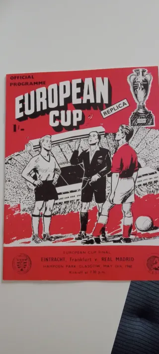 Real Madrid Folleto Final Champions League Glasgow