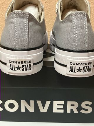 Converse Ctas Lift Ox Talla 40 wolf grey/white/bla