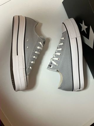 Converse Ctas Lift Ox Talla 40 wolf grey/white/bla