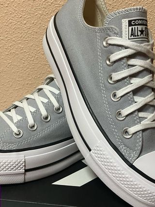 Converse Ctas Lift Ox Talla 40 wolf grey/white/bla