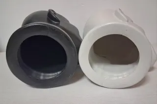 Lote 2 cabezas maniquí (blanco y negro)