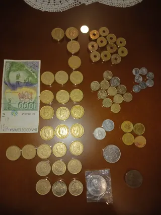 Lote monedas antiguas pesetas