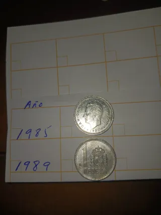 Lote monedas antiguas pesetas