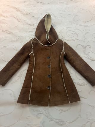 Chaqueta abrigo niña marrón