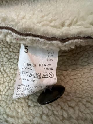 Chaqueta abrigo niña marrón