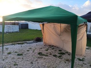 Carpa plegable 3x3 + 1 pared