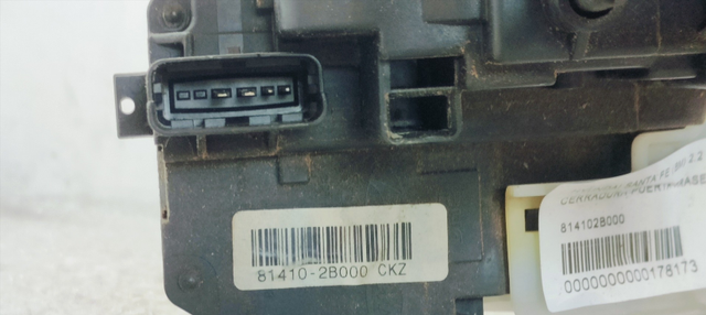 Serratura porta posteriore sinistra Hyundai Santa Fe (BM) 2.2 CRDi Style 4X4 2006