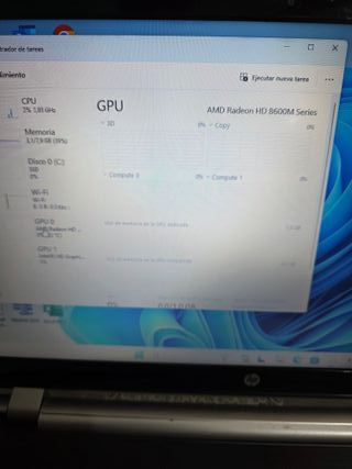 Ordenador Portátil HP INTEL ICORE 5, 8RAM, WIN11