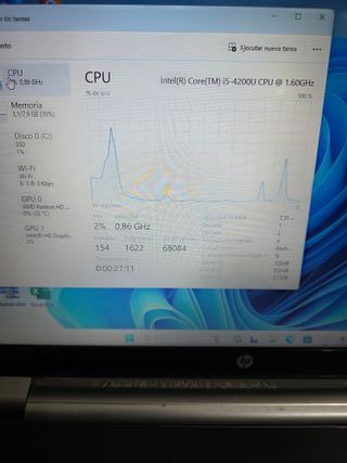 Ordenador Portátil HP INTEL ICORE 5, 8RAM, WIN11