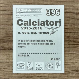 Figurina Calciatori Panini Napoli 2015/2016