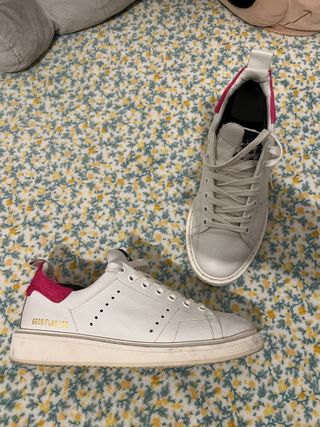 Golden Goose Sneakers Bianche Rosa