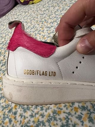 Golden Goose Sneakers Bianche Rosa