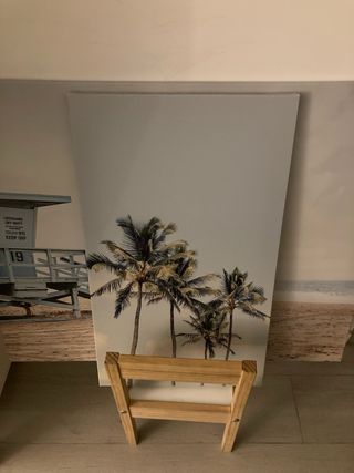 Cuadro Decorativo Playa y Caseta Salvavidas