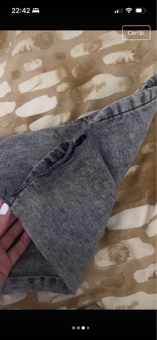 Pantalón oversize jeans gris