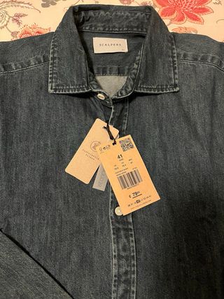Camisa Scalpers Talla 41 Vaquera